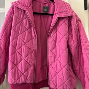 Wild Fable Pink Quilted Puffer Jacket